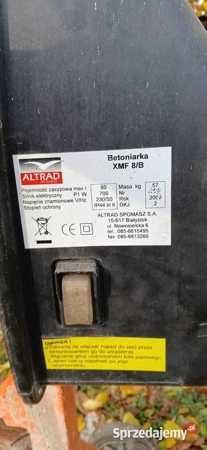 Betoniarka 230v Radomsko