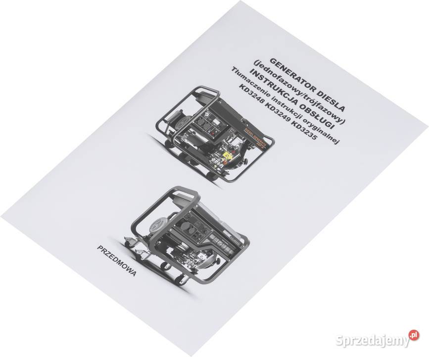 Agregat prądotwórczy DIESEL 89kW 230V KD3249