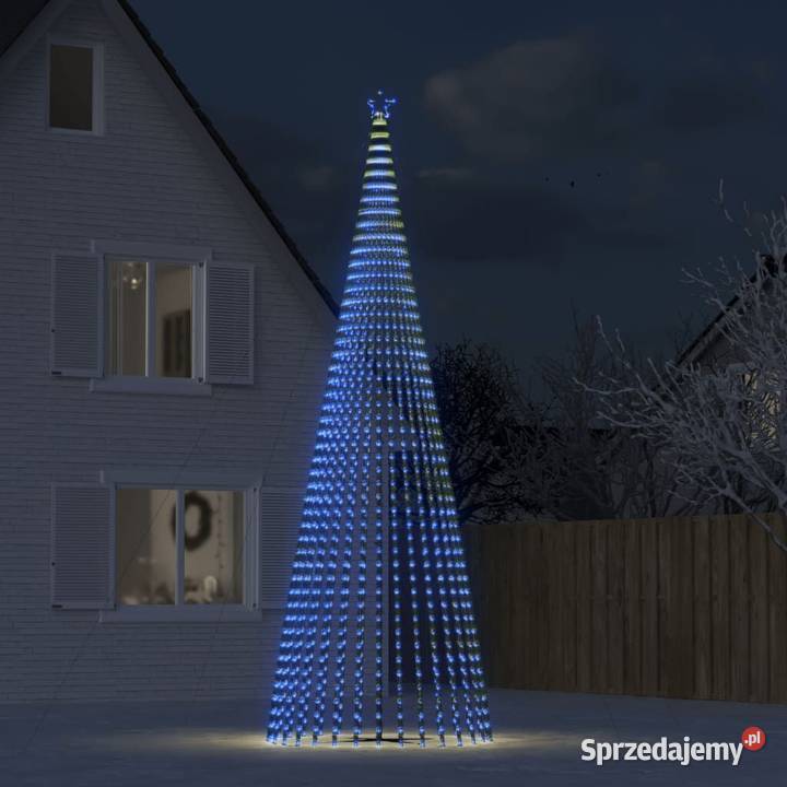 vidaXL Choinka LED 1544 LEDs Niebieski 500 Boże Narodzenie