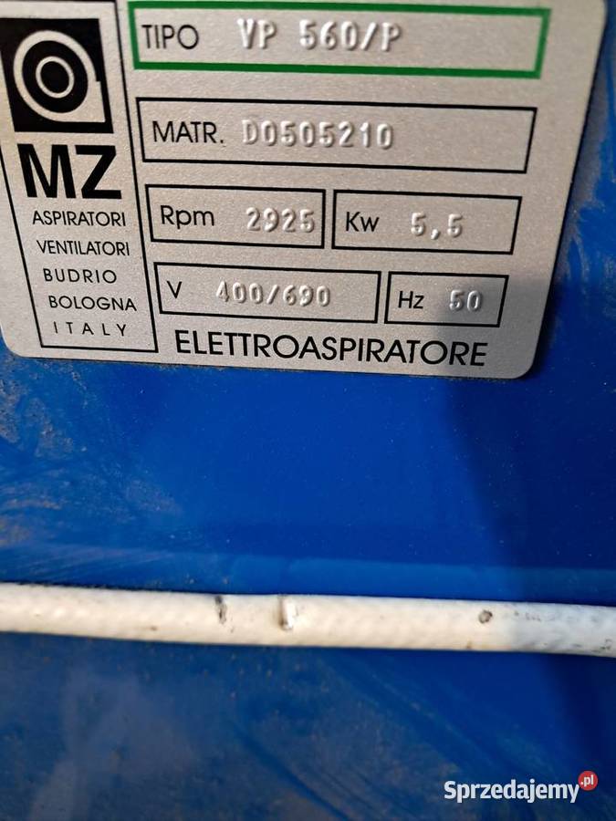 Wentylator pdciąg pyłu z filtrem i silnikiem Ostrowiec Świętokrzyski sprzedam