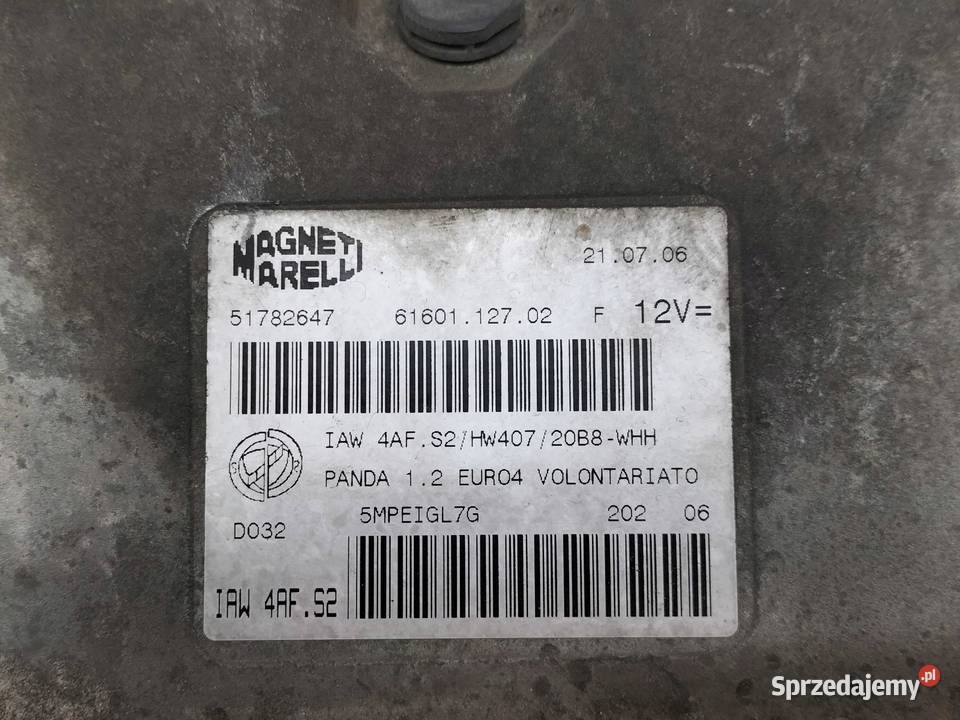 STEROWNIK SILNIKA 51782647 IAW4AFS2 12 B 59 Fiat