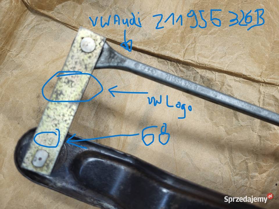 VW Bus T2b Ogórek Mechanizm i silnik wycieraczek dostawcze Piaseczno sprzedam