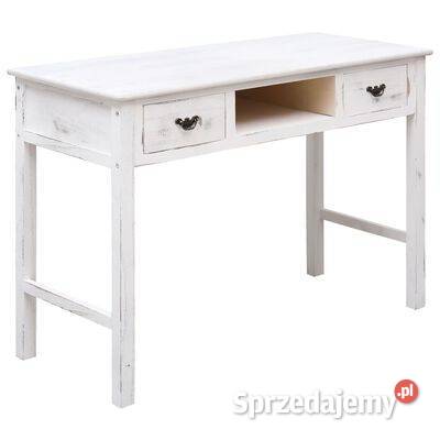 vidaXL Stolik konsola antyczna bielSKU2841621