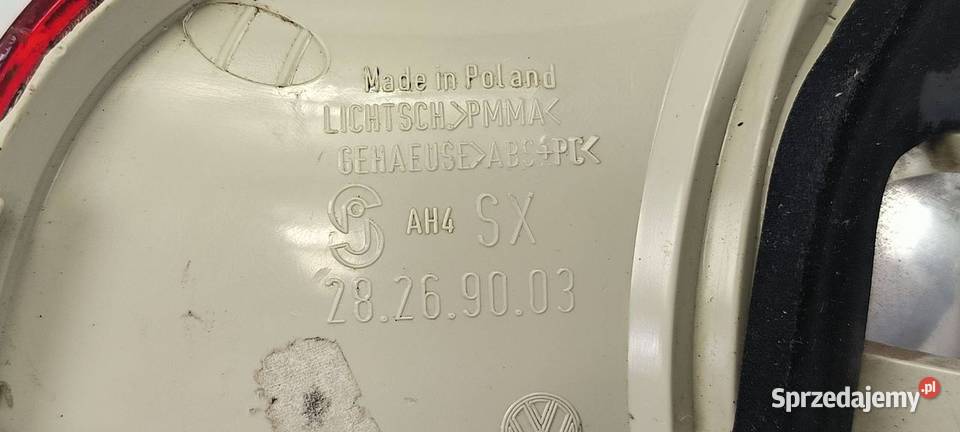 LAMPA LEWA TYŁ VOLKSWAGEN TOUAREG 7L6945093H osobowe