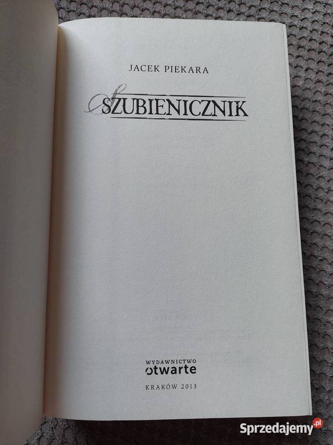 nowa Szubienicznik Jacek Piekara Kraków sprzedam