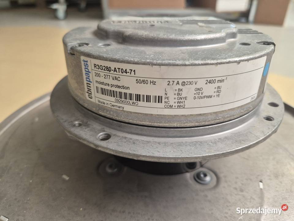 Wentylator promieniowy ebmpapst R3G280AT0471 EC Elektronika Opole