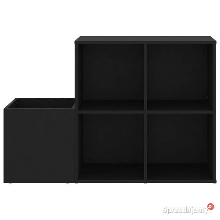 Szafka na buty czarna 105x355x70 materiał