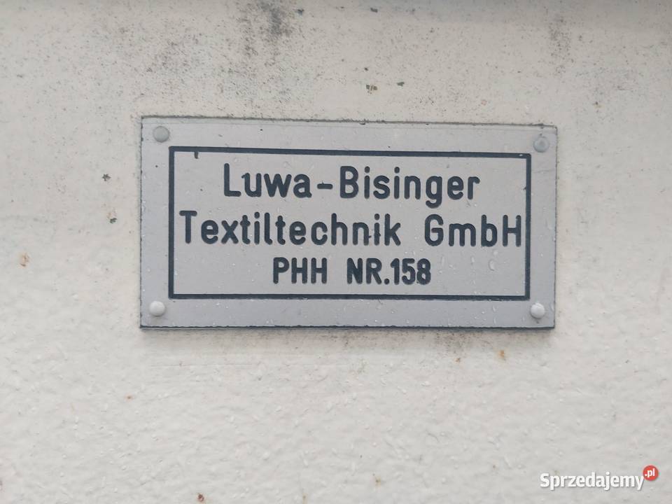 Belownica pozioma LUVA BISINGER belownica do Sośno sprzedam