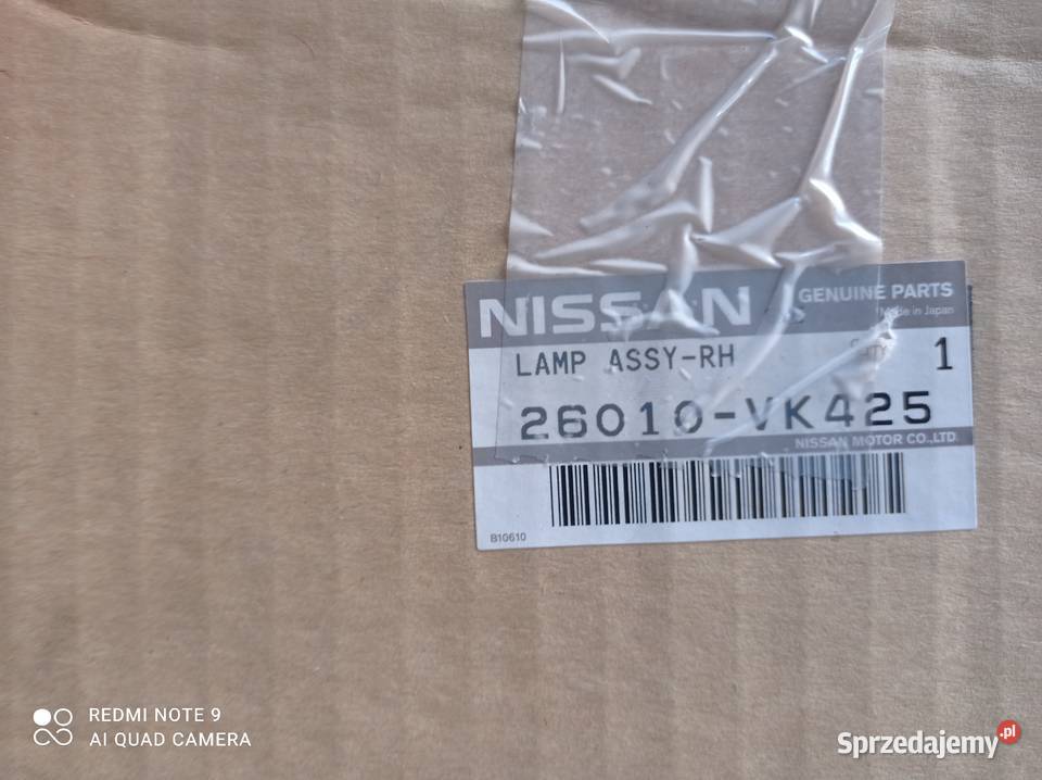 Reflektor Nissan D22 NP300 26010VK425 26060VK425 mazowieckie Warszawa