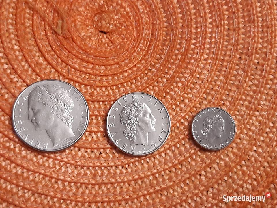 zestaw monet włoskich-3szt,