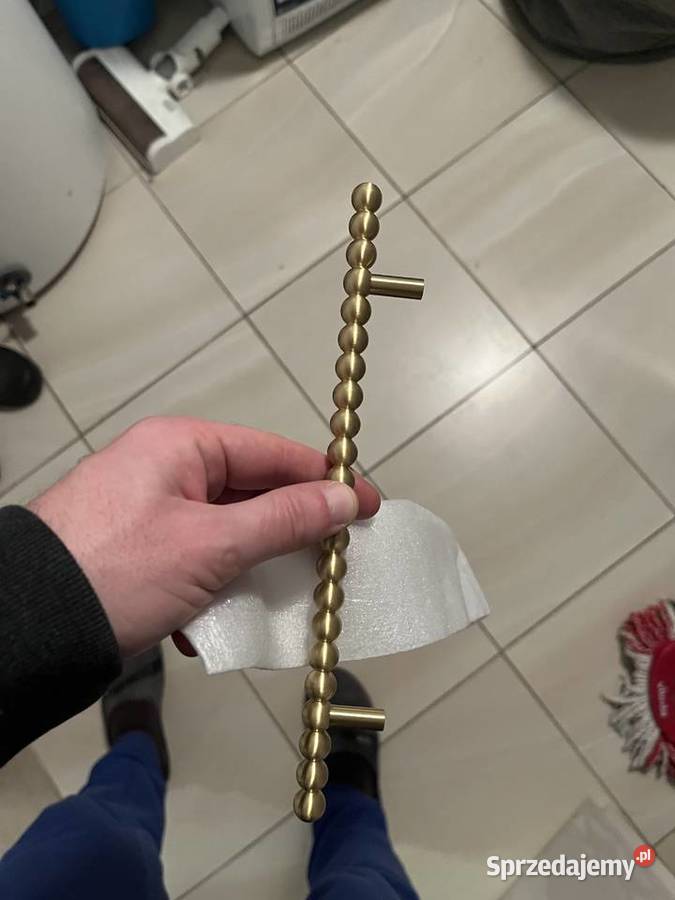 4x Daisy L złoty uchwyt do mebli z mosiądzu małopolskie Kraków