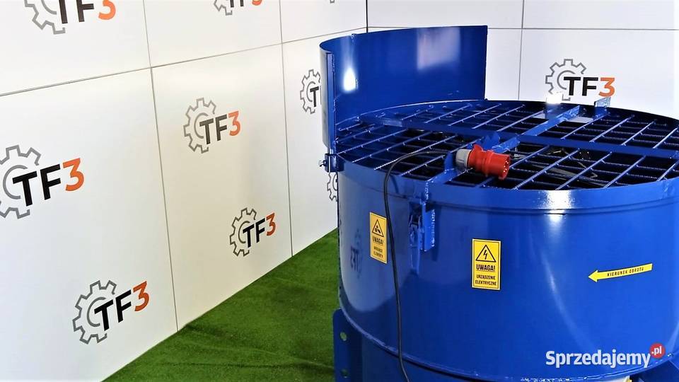 Elektryczna betoniarka planetarna 600L osłony Mogilno