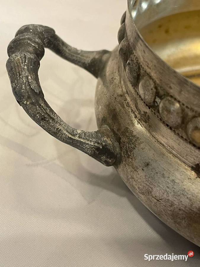 Posrebrzana cukiernica Kummer Warszawa Kraków