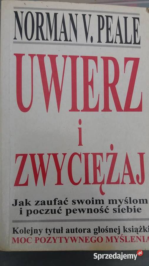 Peale książki Uwierz i zwyciężaj outlet Antykwariat Warszawa