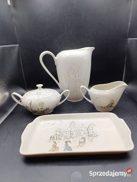 Zestaw porcelany Rheinfalz Montmartre sygnowany Białystok