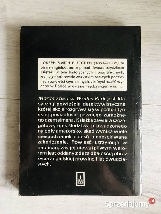 Joseph Smith Fletcher Morderstwo w Wrides Park łódzkie Łódź sprzedam