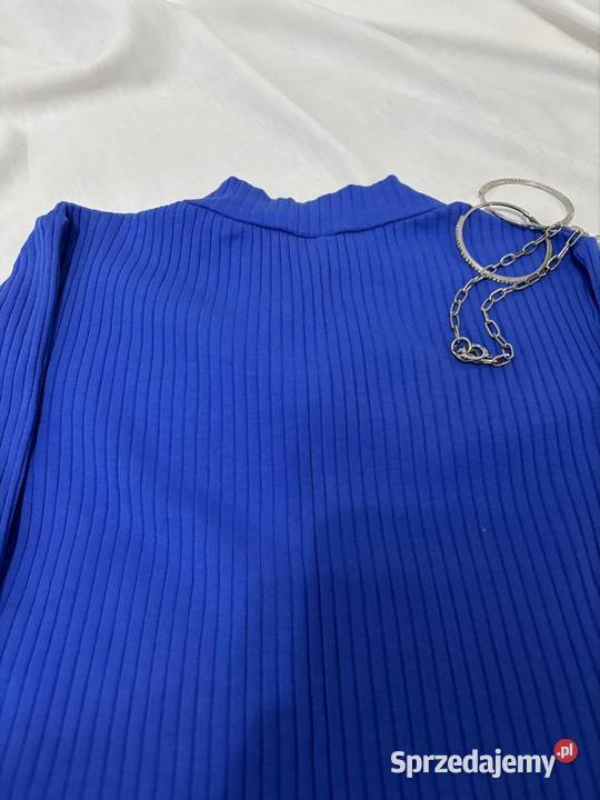 Granatowy top z długim rękawem małopolskie Jordanów