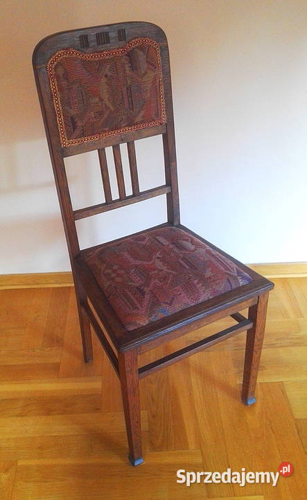 Stylowe drewniane krzesło 43cm Warszawa sprzedam