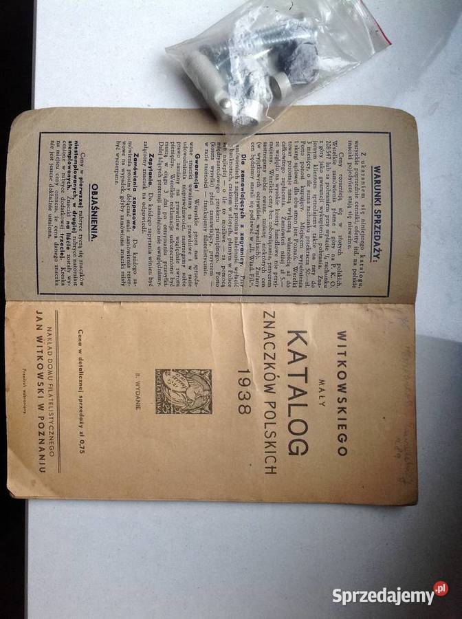 Mały Katalog Znaczków Polskich Witkowskiego 1938 śląskie Katowice