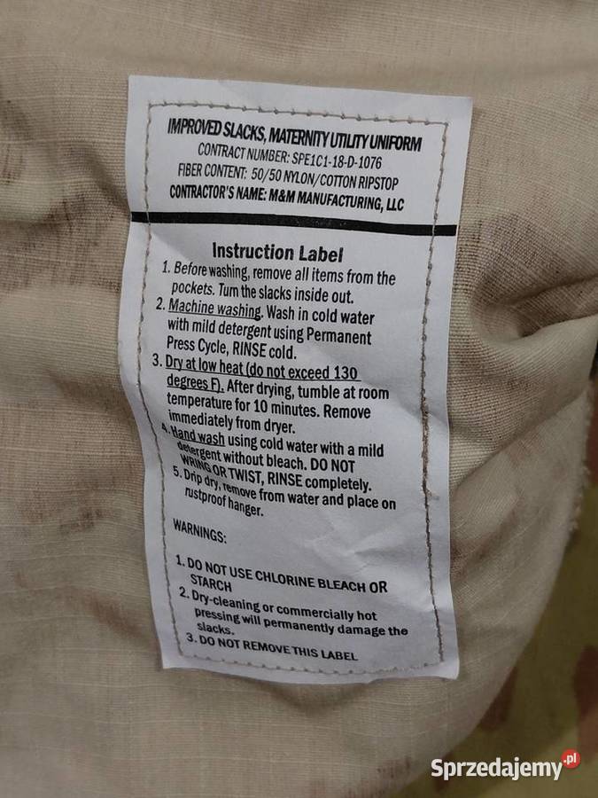 Spodnie maternity ISMUU multicam ocp Large Wrocław