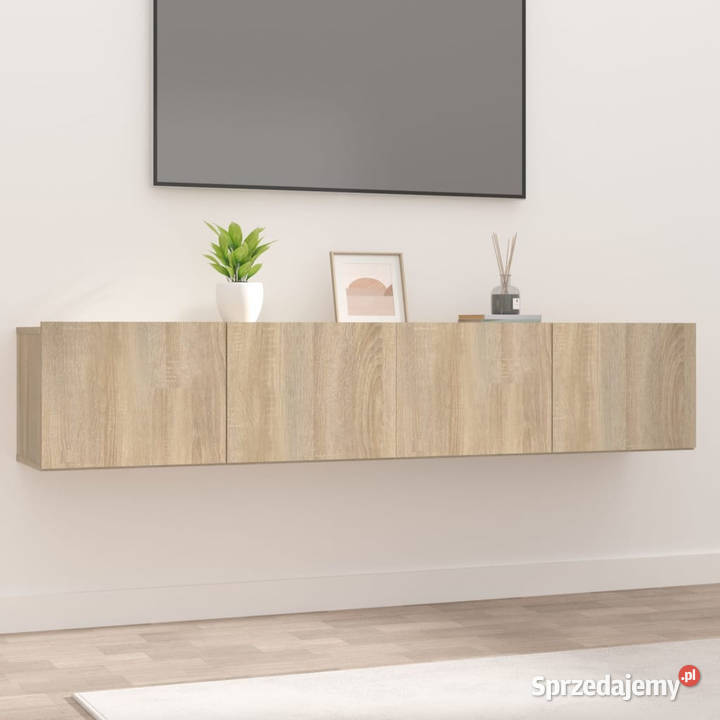 Ścienne szafki TV 2 dąb sonoma 80x30x30 WM804538