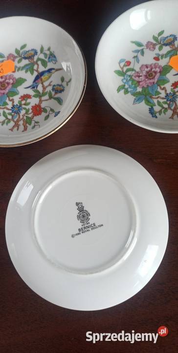 Mały talerzyk Aynsley Pembroke Z ptaszkiem na Gdańsk