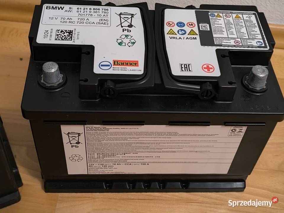 Akumulator AGM BMW Mini 70ah 700a orginal Nowy