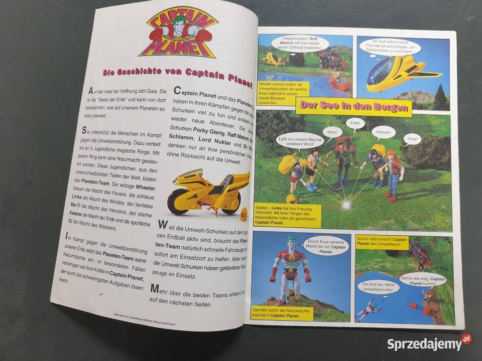 Captain Planet kimiks w języku niemieckim 1992 Europejskie Gdynia sprzedam
