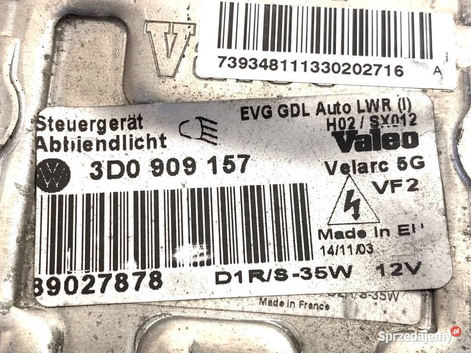 PRZETWORNICA XENON VW TOUAREG 3D0909157 0213
