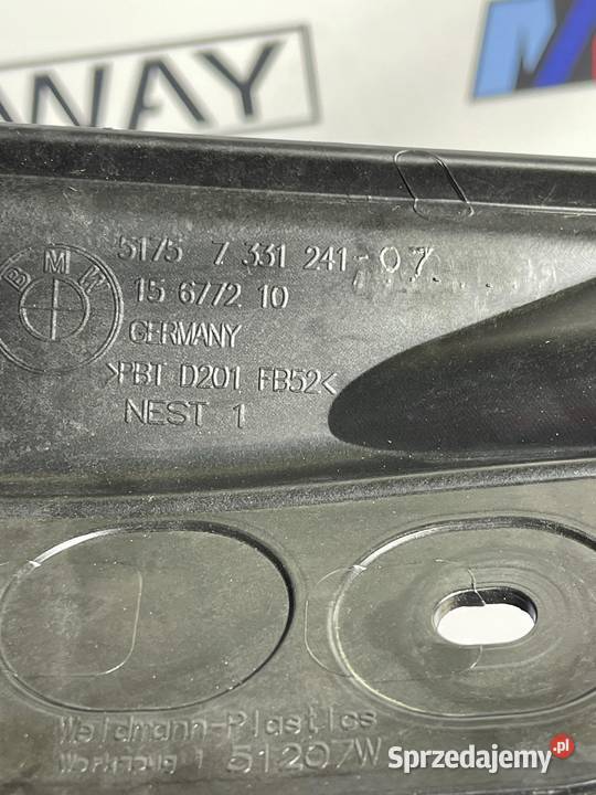 BMW F20 F30 F31 F34 F36 OSŁONA ŚCIANY GRODZIOWEJ Elementy wygłuszające dolnośląskie