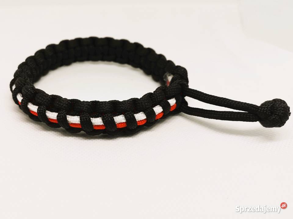 Bransoletka z paracordu splot Cobra patriotyczna Kielce
