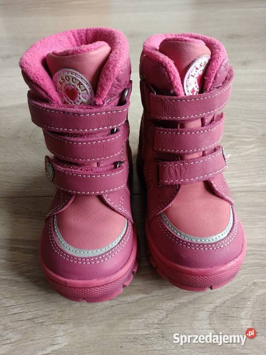 Buty kozaki śniegowce dziewczęce różowe Lasocki Płock sprzedam