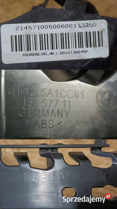 BMW 3 G21 LCI MSP ŚLIZG ZDERZAKA LEWY TYŁ