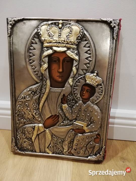 Piękna Ikona Matki Boskiej Częstochowskiej Łódź
