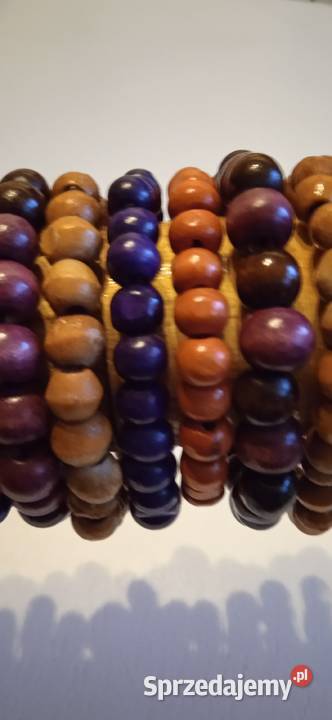 BRANSOLETKI Z NATURALNEGO DREWNA Z AMERYKI sprzedam