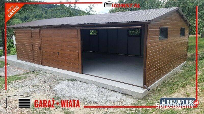 Drewnopodobny Garaż Blaszany MAŁA HALA MAGAZYN Zduńska Wola