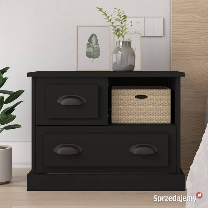 Szafka nocna czarna 60x39x45 WM816361 mazowieckie Warszawa