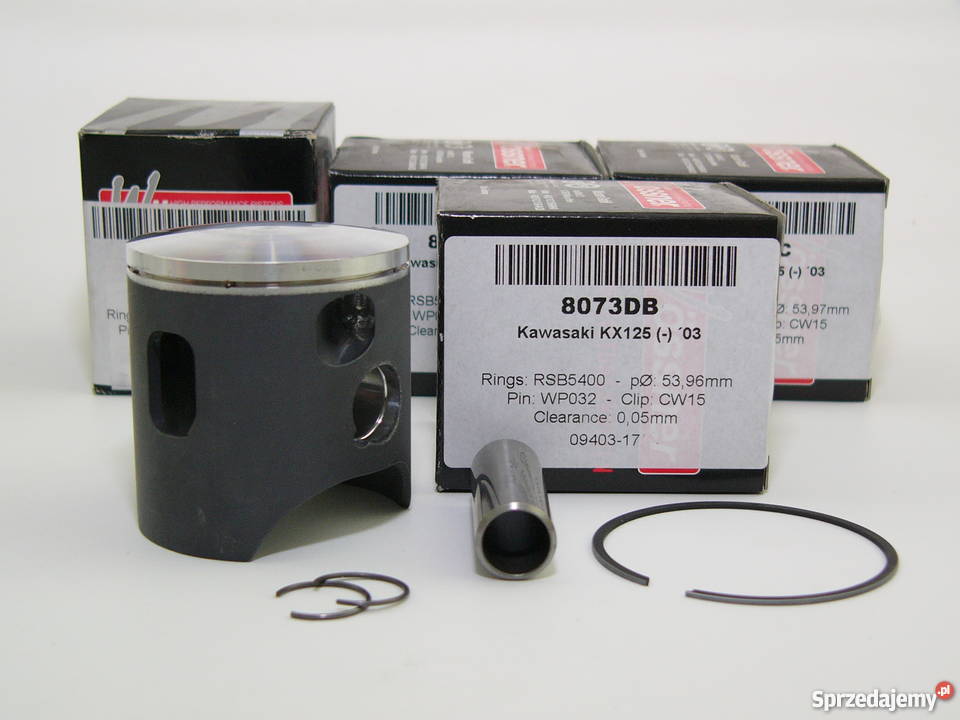 TŁOK komplet tłokowy WOSSNER 5396 mm sel B KX śląskie Zabrze