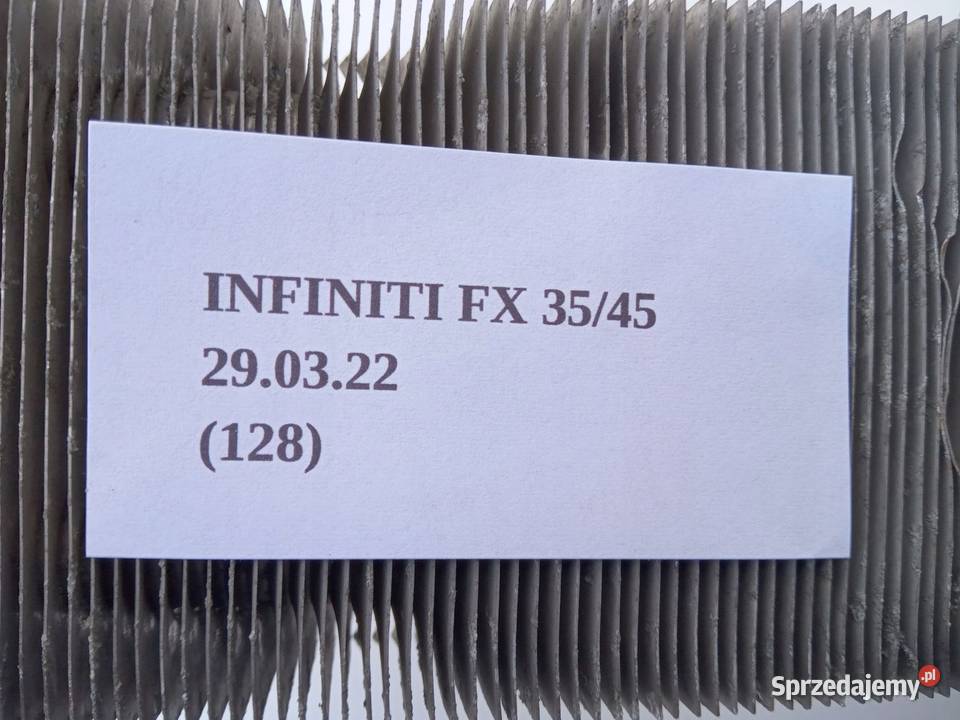 CHŁODNICA OLEJU CHŁODNICZKA INFINITI FX35 FX45 Nowy Tomyśl
