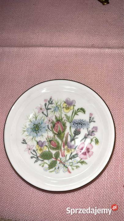 Talerzyk Aynsley Wild Tudor Made in England Porcelana i szkło Gdańsk
