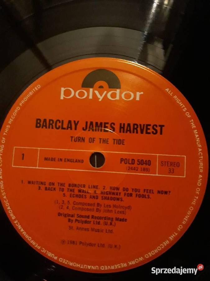 BARCLAY JAMES HARVEST Turn of the Tide 1981 1 płyta Rzeszów