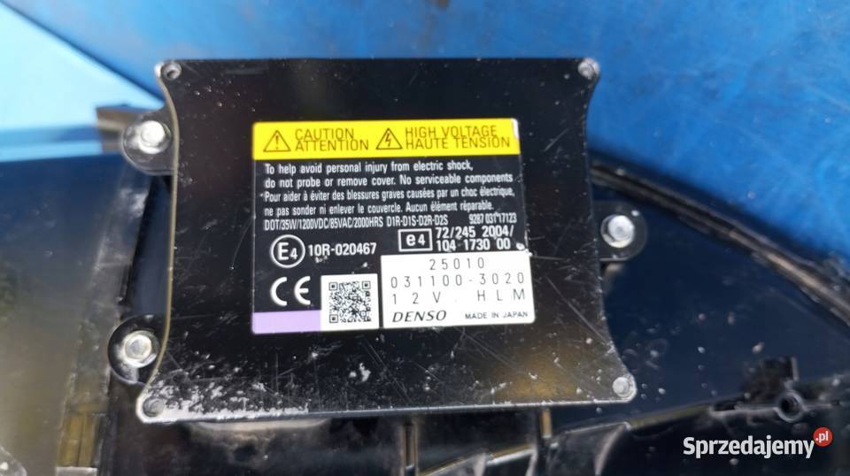 LAMPA PRAWY PRZÓD EU XENON ASTON MARTIN VANTAGE