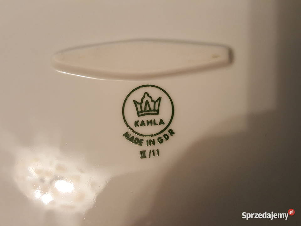 PÓŁMISEK porcelanowy sygnowany KAHLA niemiecka Złotniki