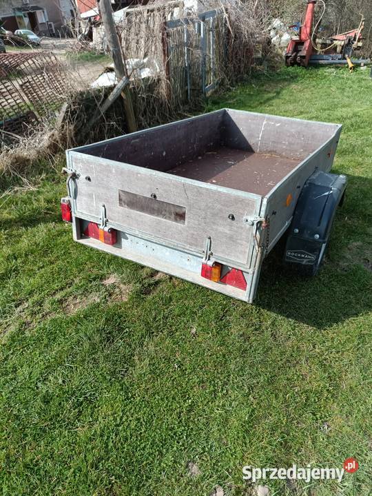Przyczepka samochodowa DMC 750 Burtowe i plandeki opolskie Nysa