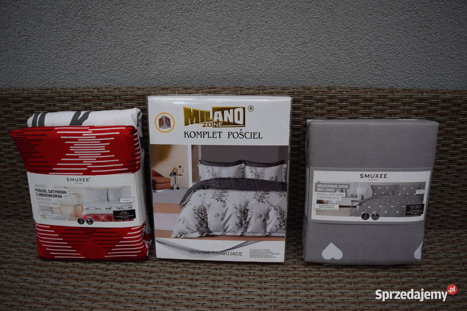 Trzy Komplety Nowej Pościeli 220x2 70x80 Okazja Olsztyn sprzedam