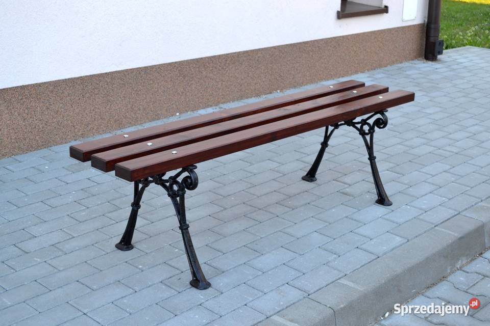 Ławka Parkowa Ogrodowa bez oparcia Miejska Wały