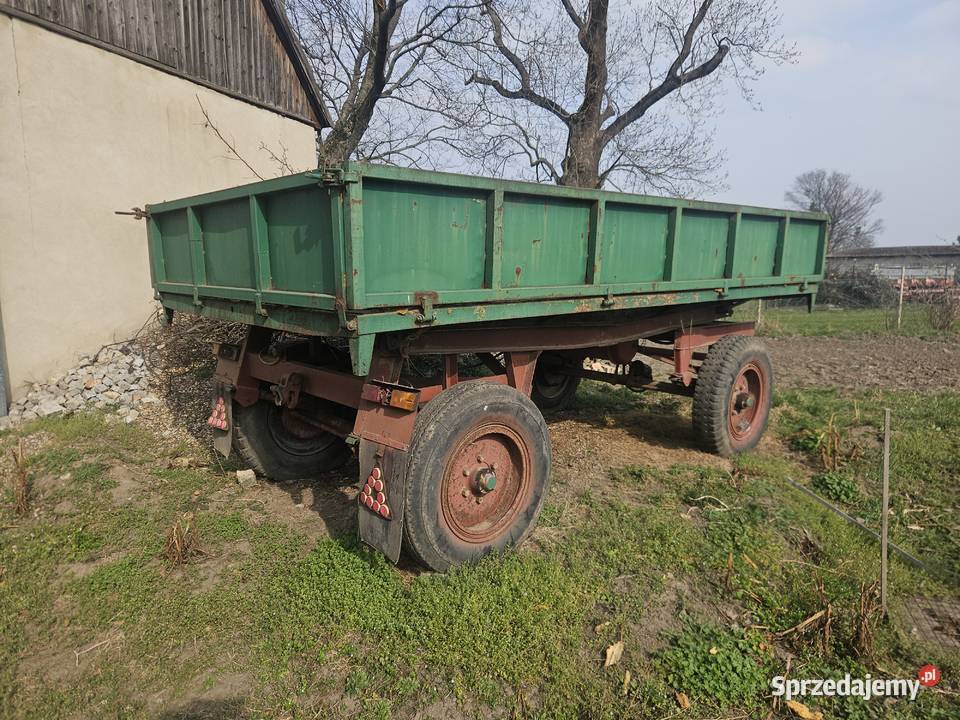 Przyczepa wywrotka d47 nieuszkodzony Przyczepy rolnicze Łagiewniki sprzedam