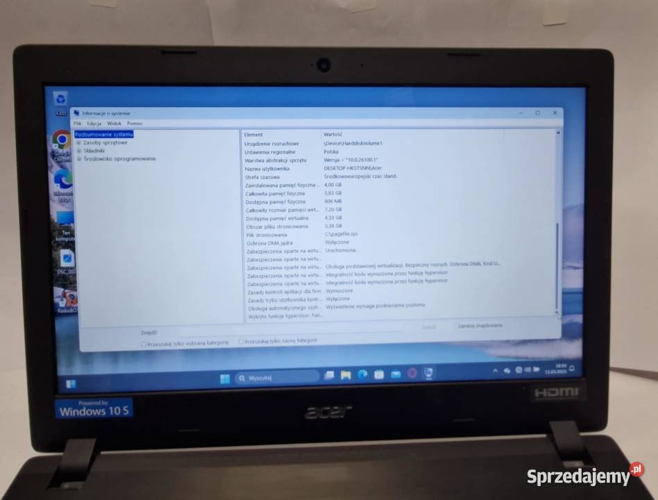 LAPTOP ACER ASPIRE 1 A11432C5D3 Łódź