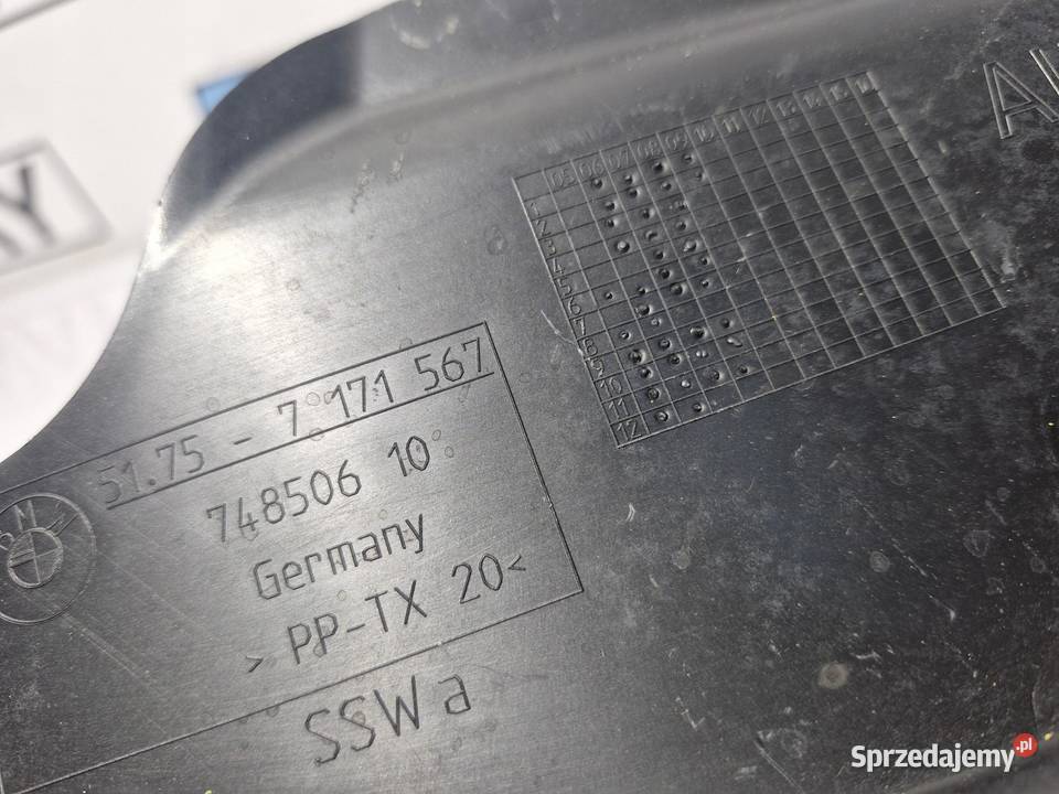 BMW E84 E90 E91 E92 OSŁONA PODWOZIA ŚRODKOWA