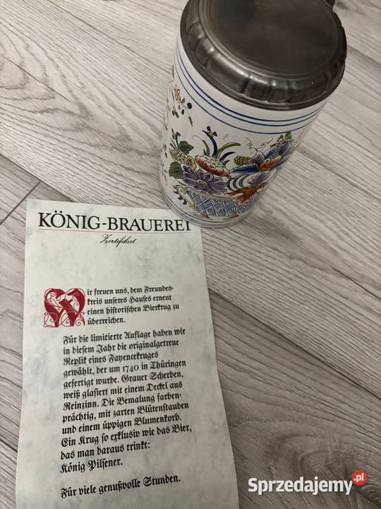 Sprzedam Orginalne kufle z papierami Lampka zachodniopomorskie Szczecin